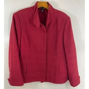 Linda Allard Ellen Tracy  Women’s Blazer Fully Lined Botton Down Size: 14